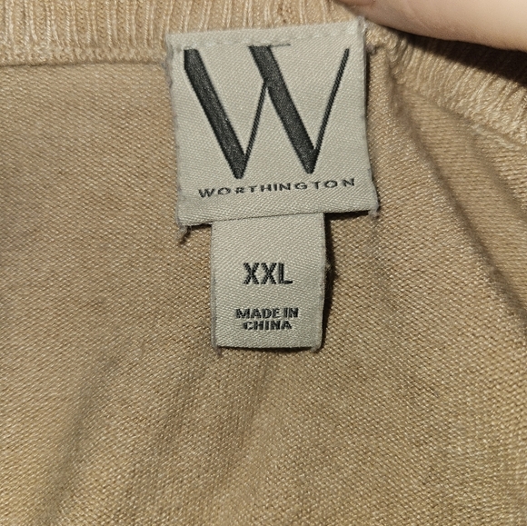 Worthington Womans Beige Sweater Size XXL - Picture 9 of 10